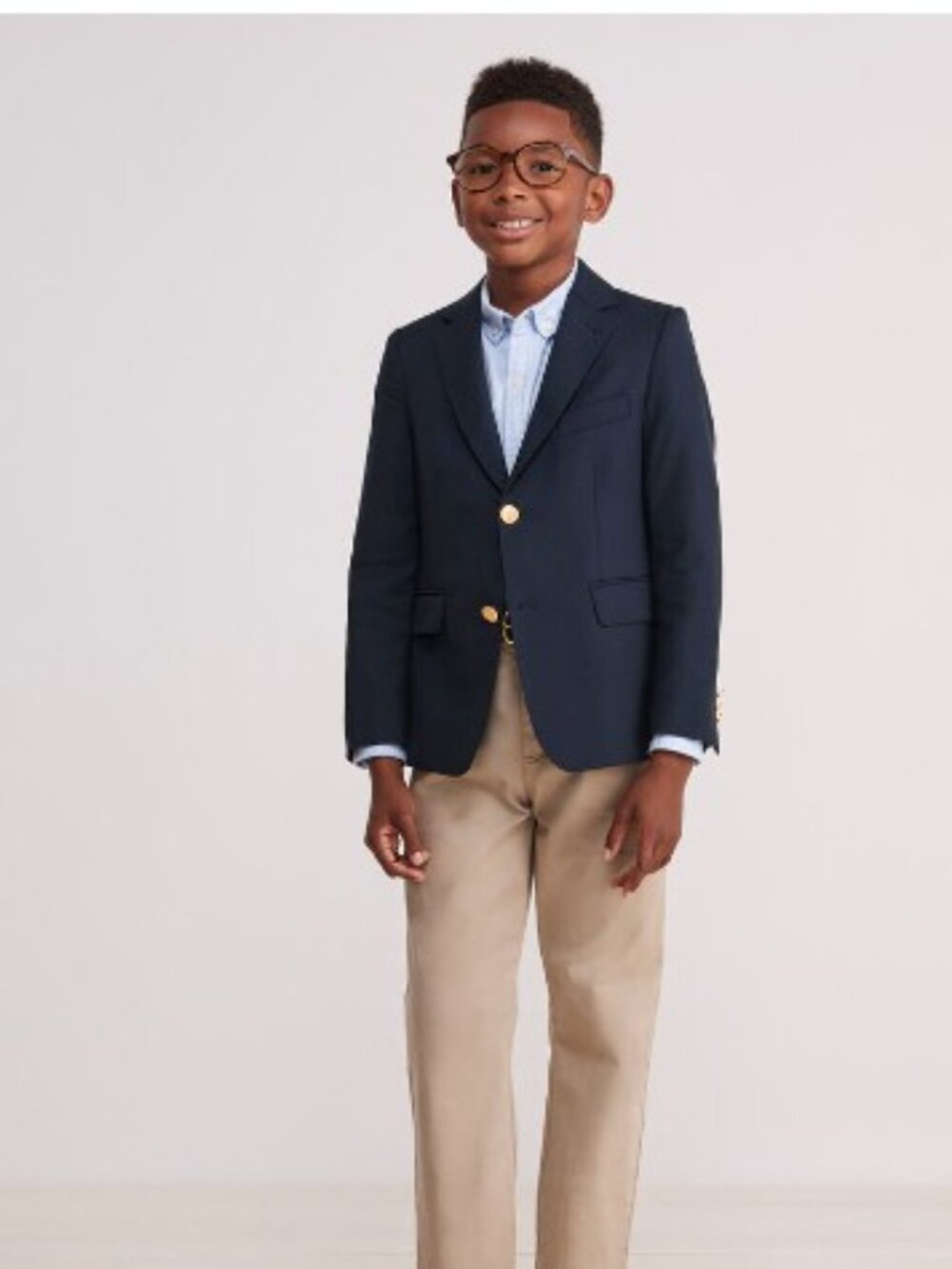 Vineyard Vines Kids' Classic Blazer, Navy size 10 anchor gold buttons 100% wool